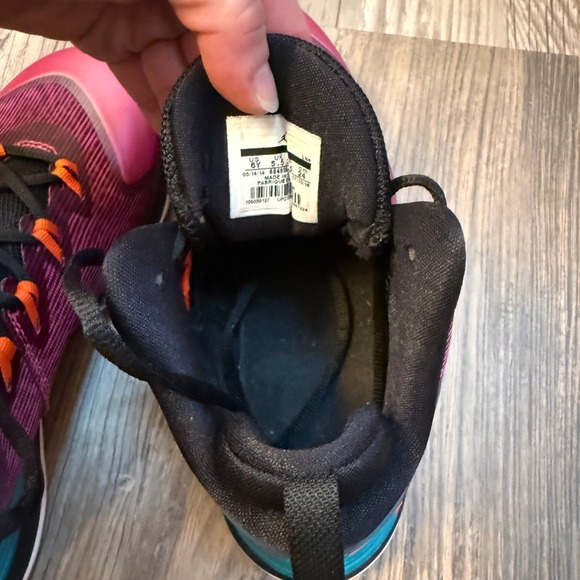 Nike Air Jordan Super Fly3 Fusion‎ Pink Teal Basketball Shoes Youth 6Y Athletic - Picture 9 of 11